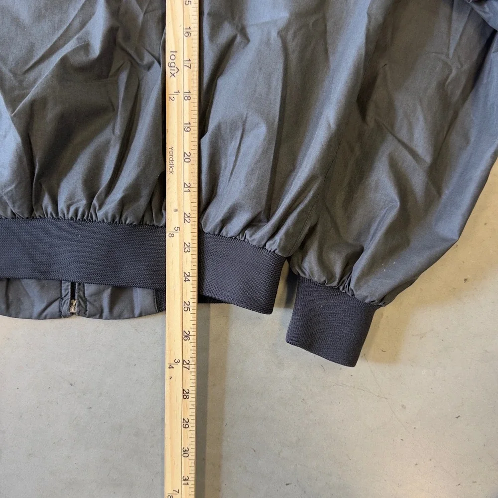 Members Only Mens Iconic Racer Jacket Gray Full Zip Vintage Size 40
